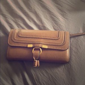 Chloe Marcie Continental Flap Wallet-Color Nut